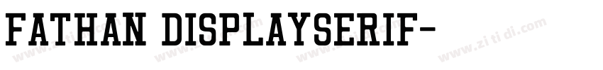 fathan displayserif字体转换